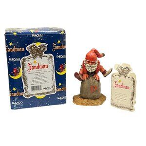 Enesco Sandman Jumping Over Sand Bag Klaus Wickl 1994 Christmas 340502 Vintage